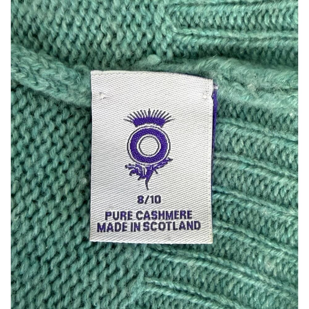 Brora Scottish Cashmere Classic Knitwear Sweater V-Neck Size 8/10 or US 4 - Picture 6 of 7
